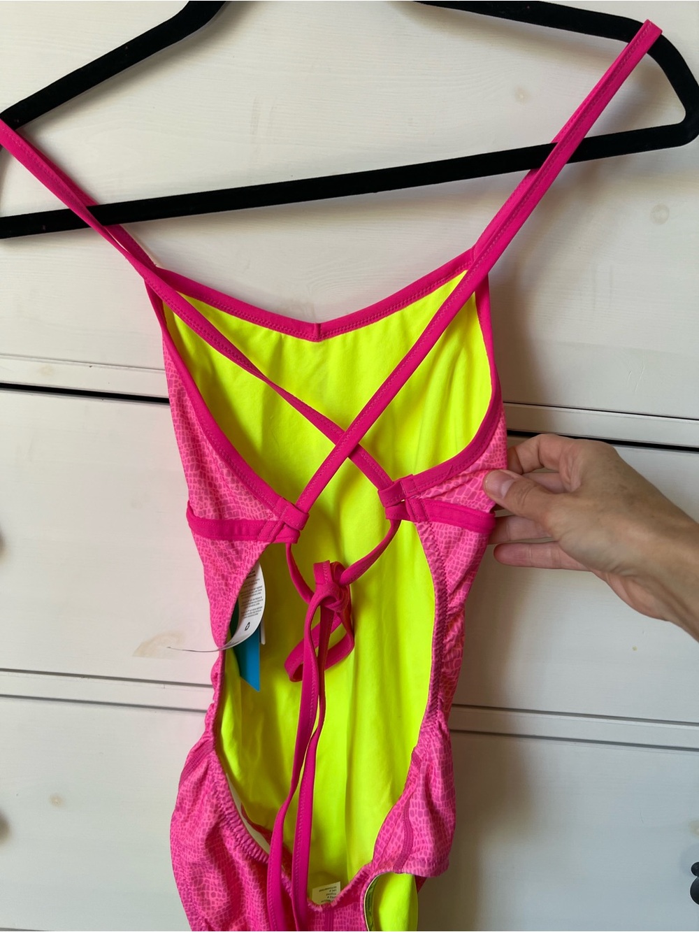 Speedo Missy Franklin tie back swim suit suit size 32